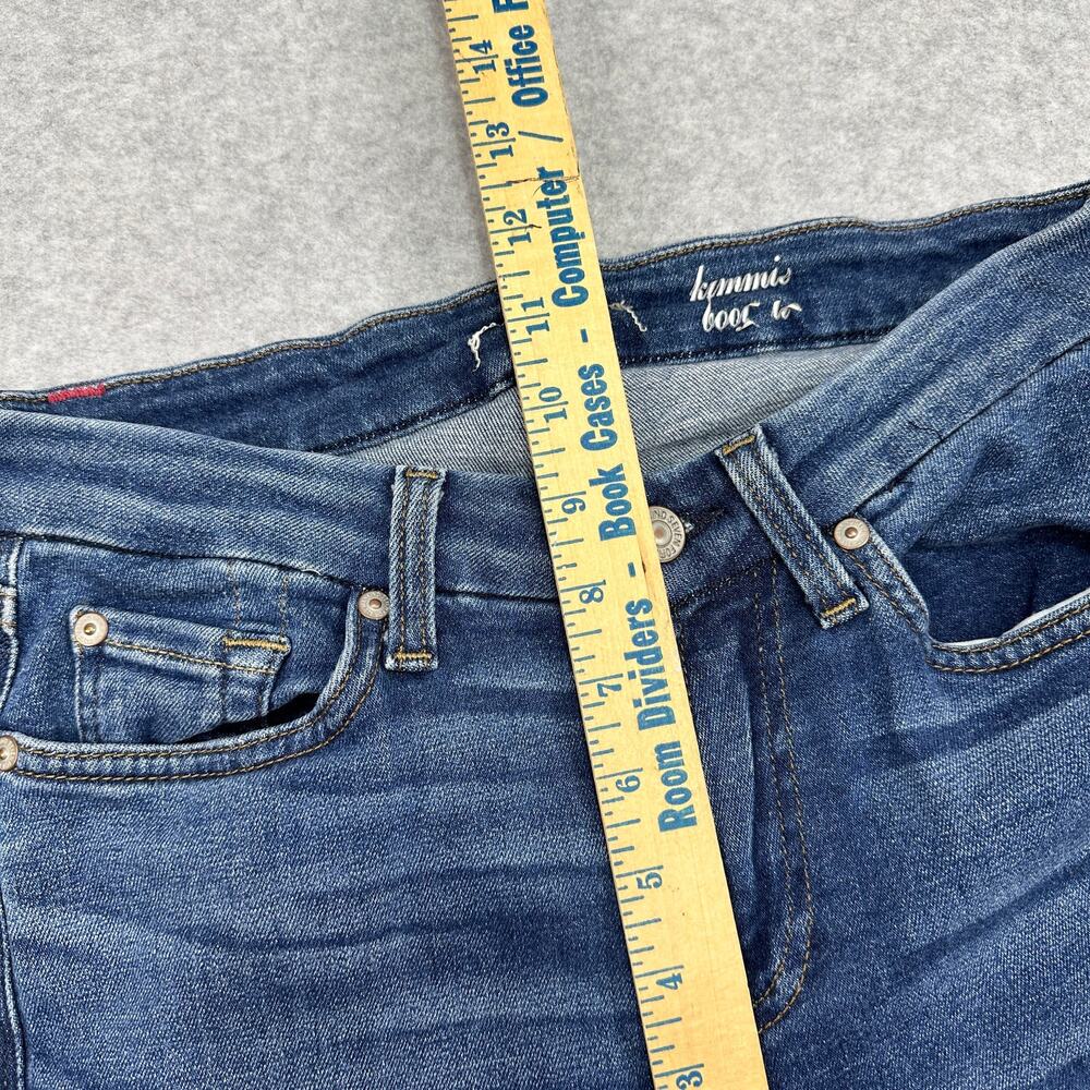 7 For All Mankind Bootcut Jeans Blue Mid Rise WMNS 29 Kimmie Boho Western Y2K - Picture 6 of 14